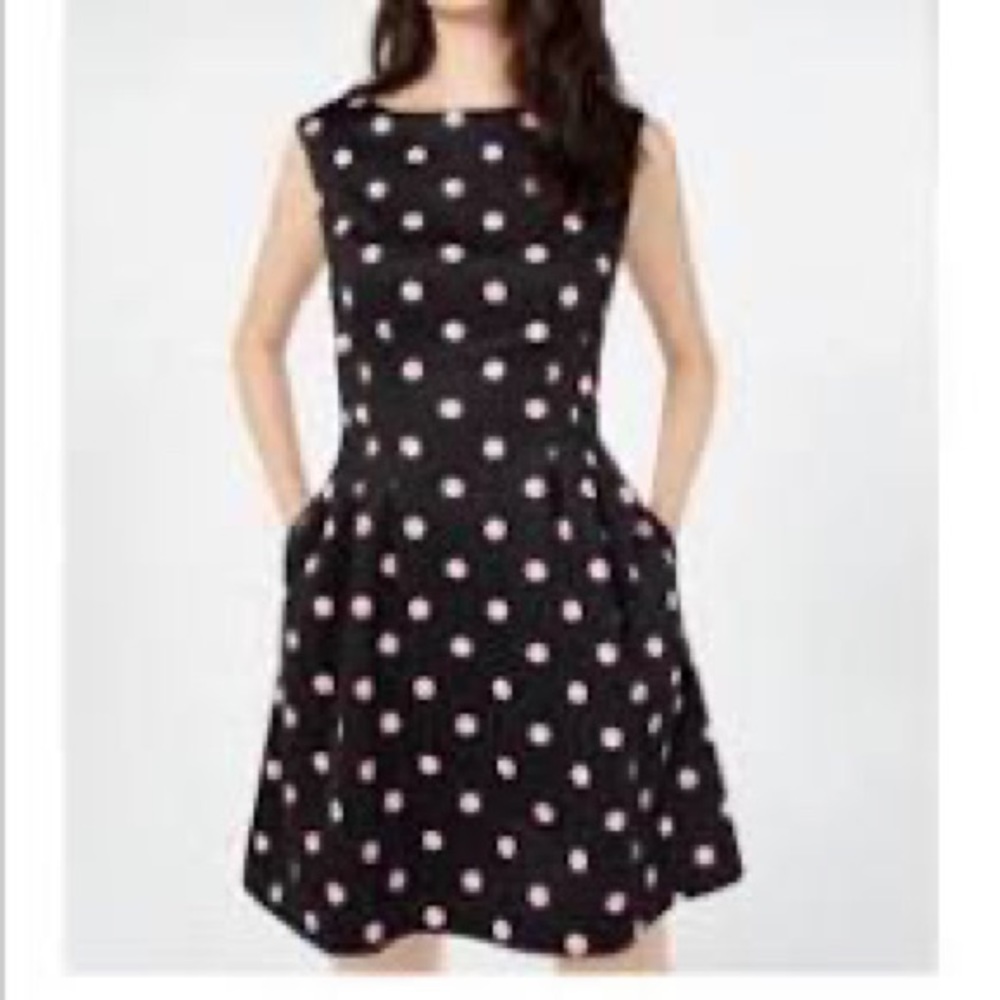 Pink polka dot Vince Camuto dress size 0